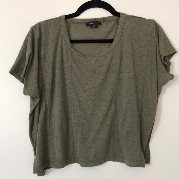 Army green flowy crop top from Caribbean queen - Picture 1 of 1